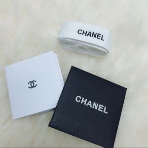 Authntic Chanel ribbon and card